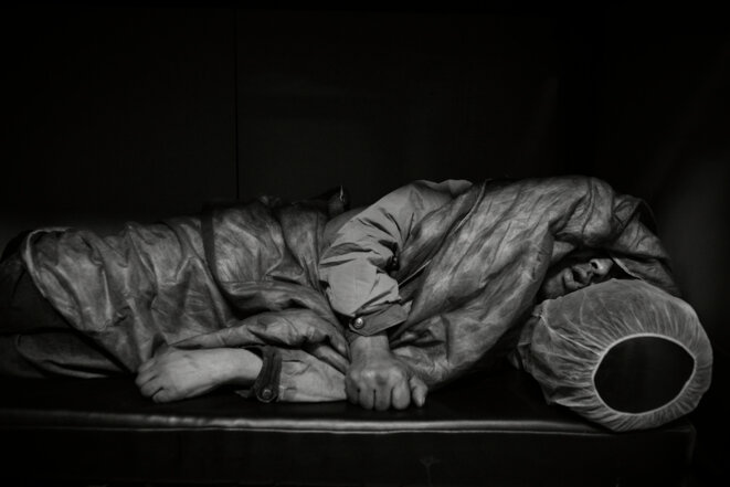 Le Refuge, centre d’hébergement d’urgence parisien, accueille jusqu’à 400 personnes par jour. © Pierre Faure Le Refuge, centre d’hébergement d’urgence parisien, accueille jusqu’à 400 personnes par jour. © Pierre Faure